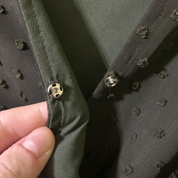 ePretty Dark Green Textured Long Sleeve Dress - Picture 4 of 5